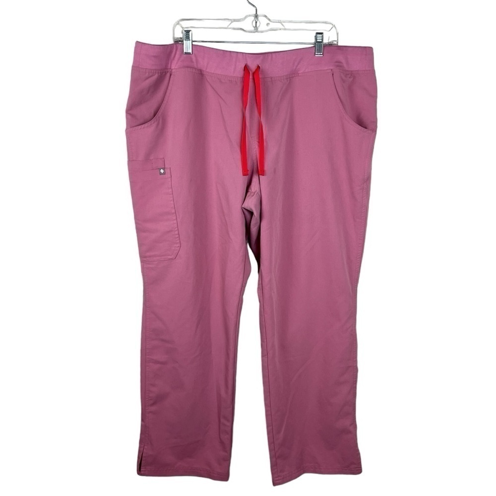 Figs Kade Scrub Pants Chalk Pink